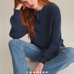 Cashmere Ribbed Henley